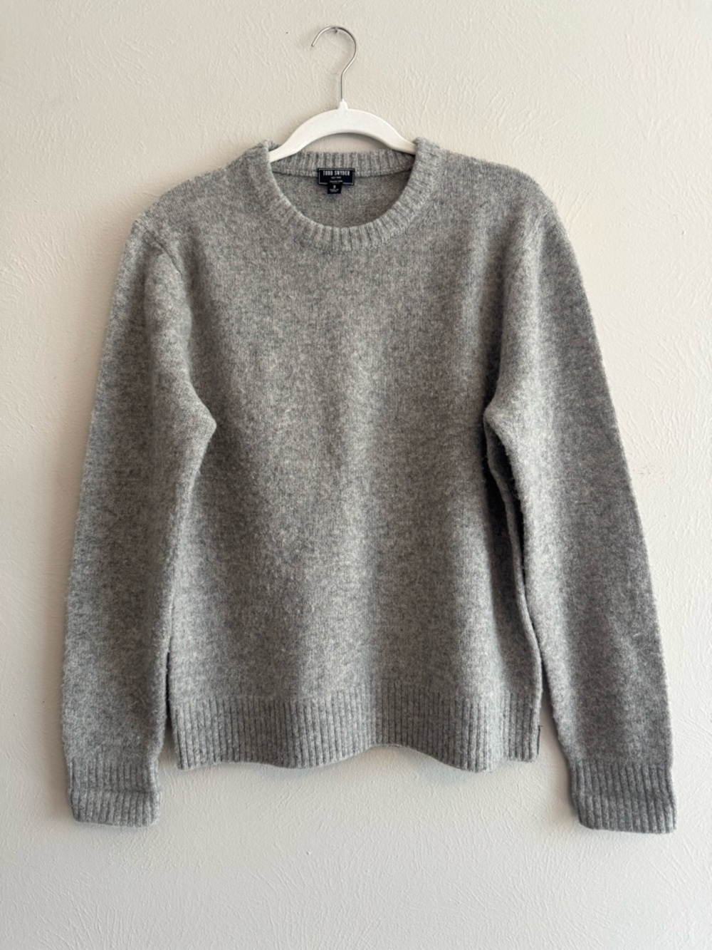 Todd Snyder Men’s 100% Wool Crewneck Sweater